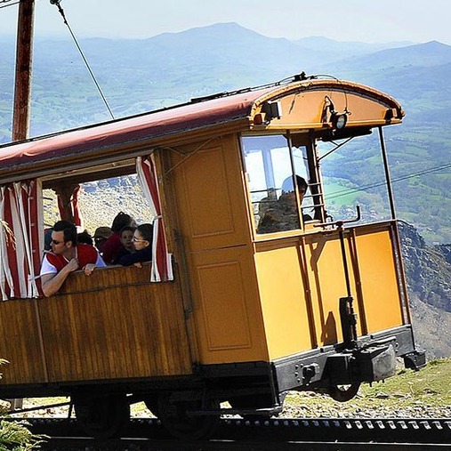 photo du petit train de la Rhune