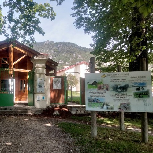 photo de l'entrée de la réserve biologique des Monts d’Azur