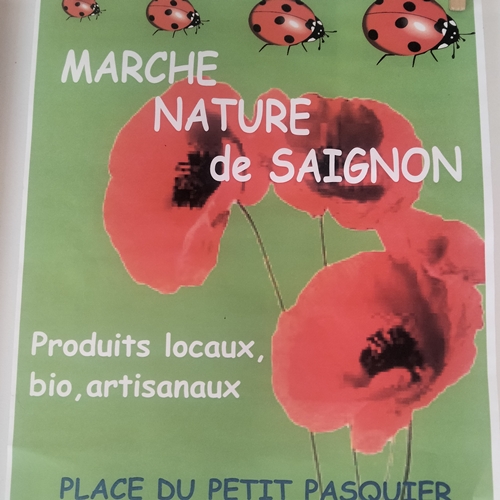 Affiche du marché nature de Saignon