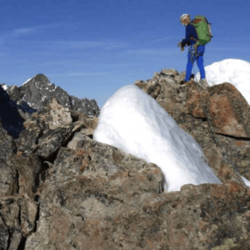 Photo d'un alpiniste lors du séjour Rocher Montagne Glacier blanc